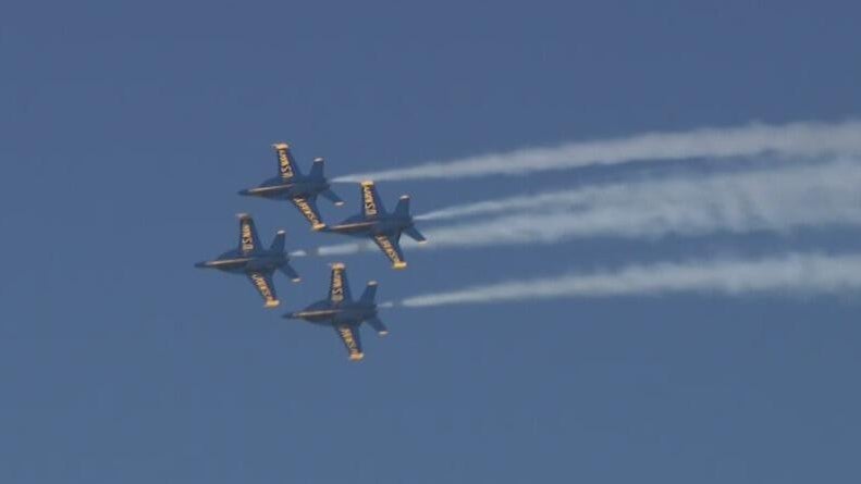 Blue Angels roar back over San Francisco after weather conditions threaten Fleet Week show — CBS Bay Area (KPIX), Pleasanton Arts news