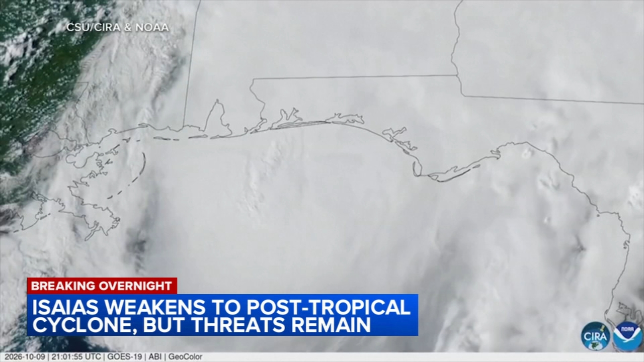 Isaias downgraded to post-tropical cyclone, leaves hundreds of thousands without power
       — ABC 7 Bay Area, Pleasanton Community news