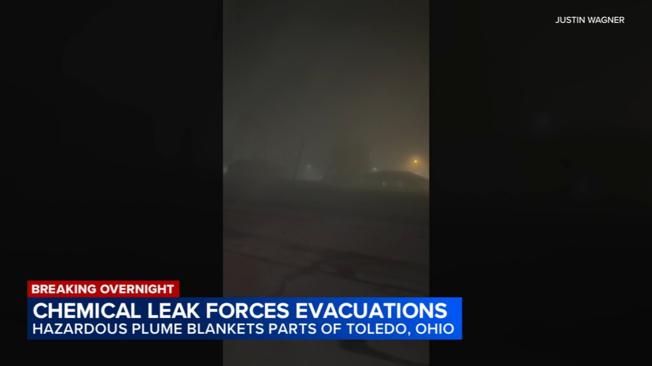 Chemical leak at tubing and piping facility forces evacuations in Toledo, Ohio
       — ABC 7 Bay Area