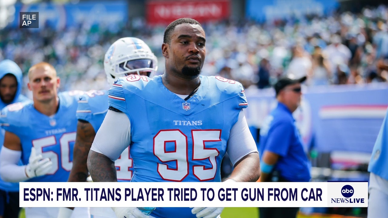 Jordan Elliott was released by Titans after pulling out gun in parking lot, coach Robert Saleh says
       — ABC 7 Bay Area, Pleasanton Sports news