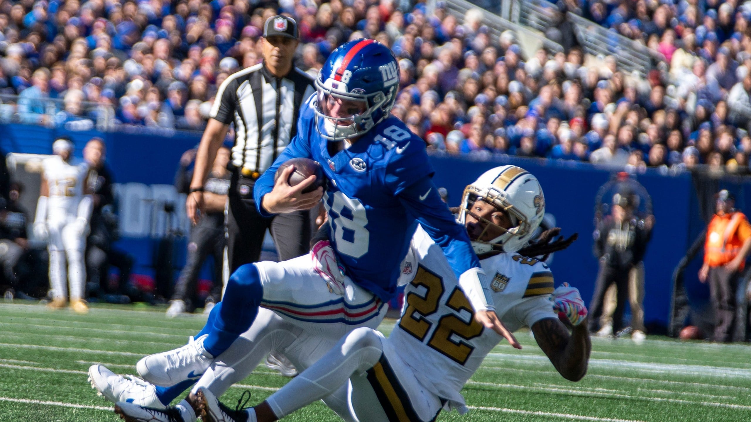 Giants Get Full JJ McCarthy Experience vs Saints — Minnesota Sports Fan, Pleasanton Sports news