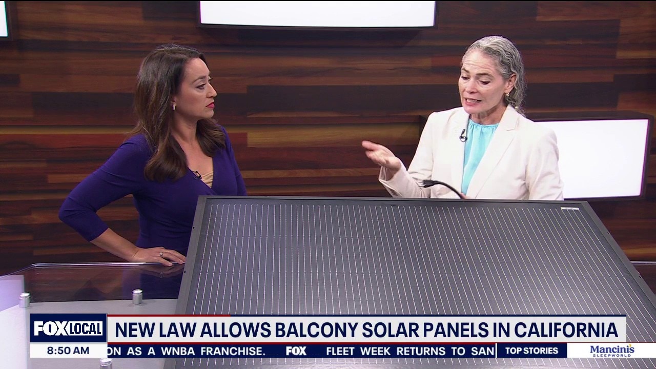 How balcony solar panels work, under new California law allowing them — KTVU FOX 2 Bay Area, Pleasanton Community news