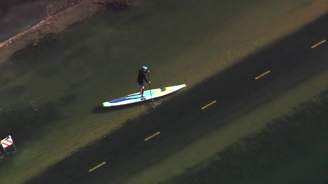 Mill Valley: Paddleboarder spotted on submerged roads — KTVU FOX 2 Bay Area