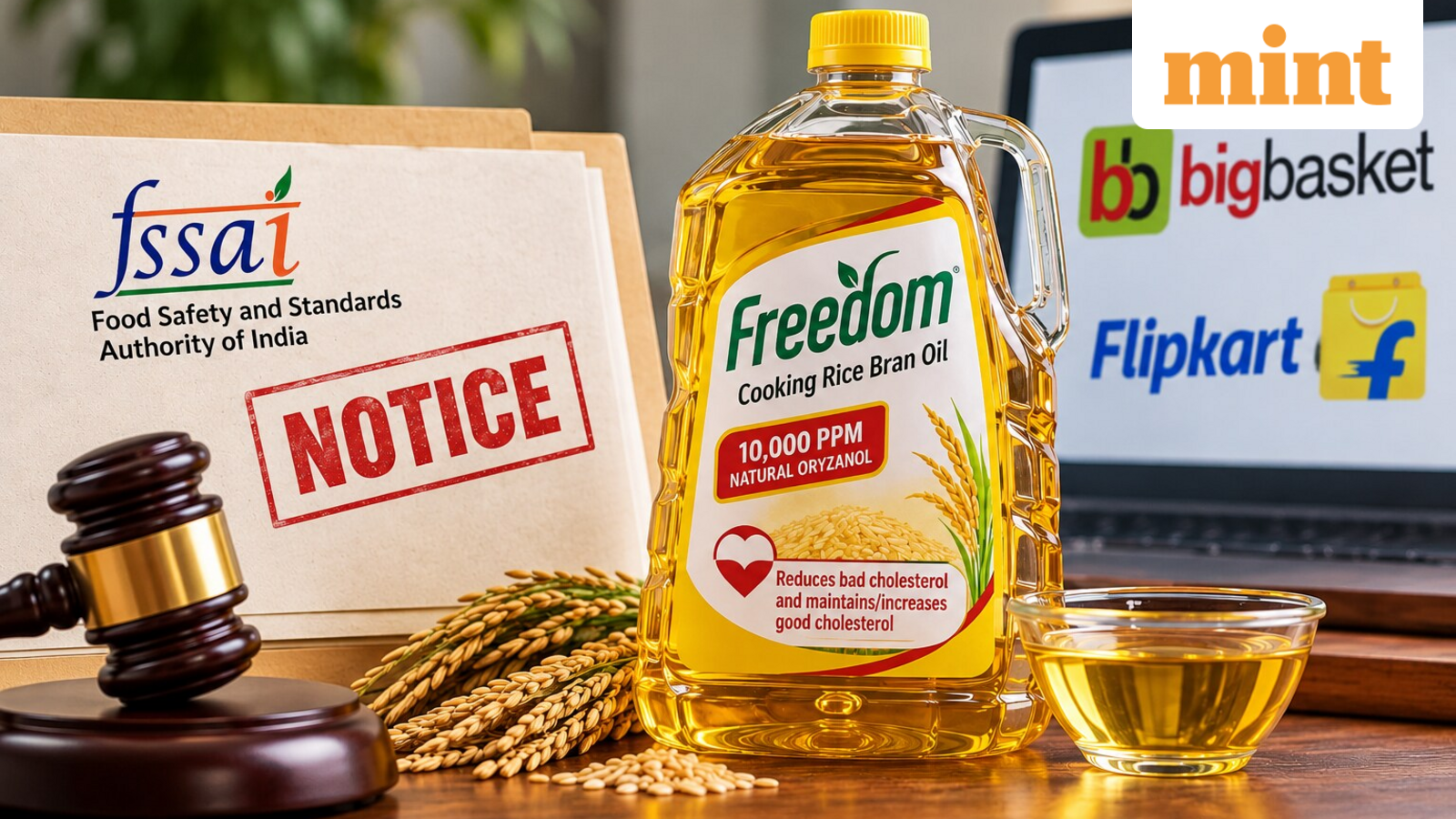 Freedom Rice Bran Oil under scrutiny: Why FSSAI issued notices to BigBasket, Flipkart — Mint India, Pleasanton Technology news
